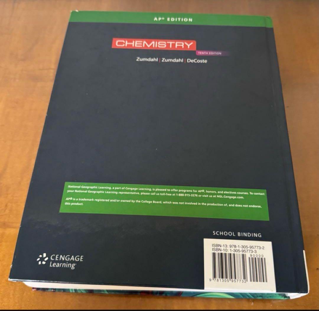 【新品未使用】CHEMISTRY 第10版 AP EDITION