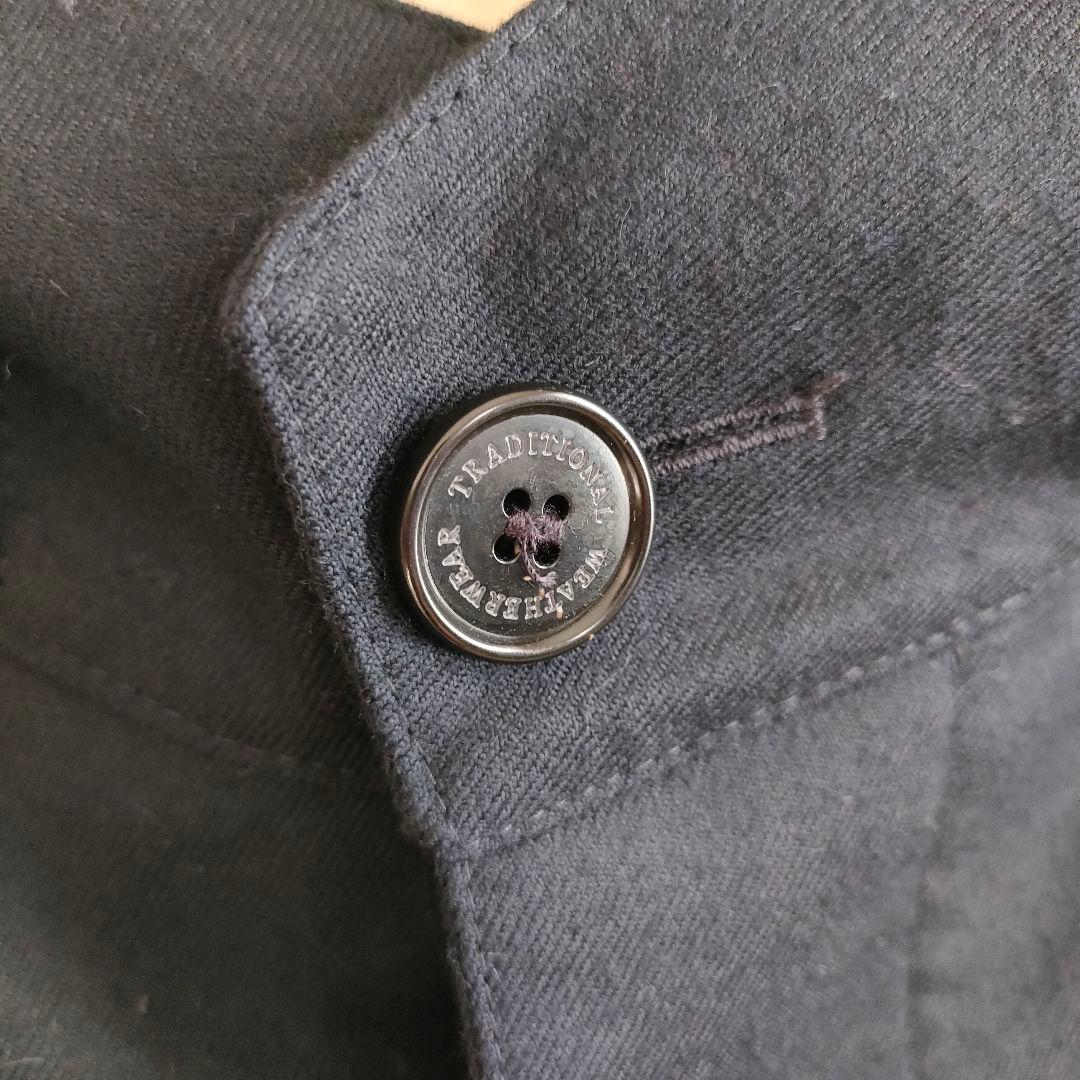 トラディショナルウェザーウェア フーデッドコート ネイビー 44 ライナー付き