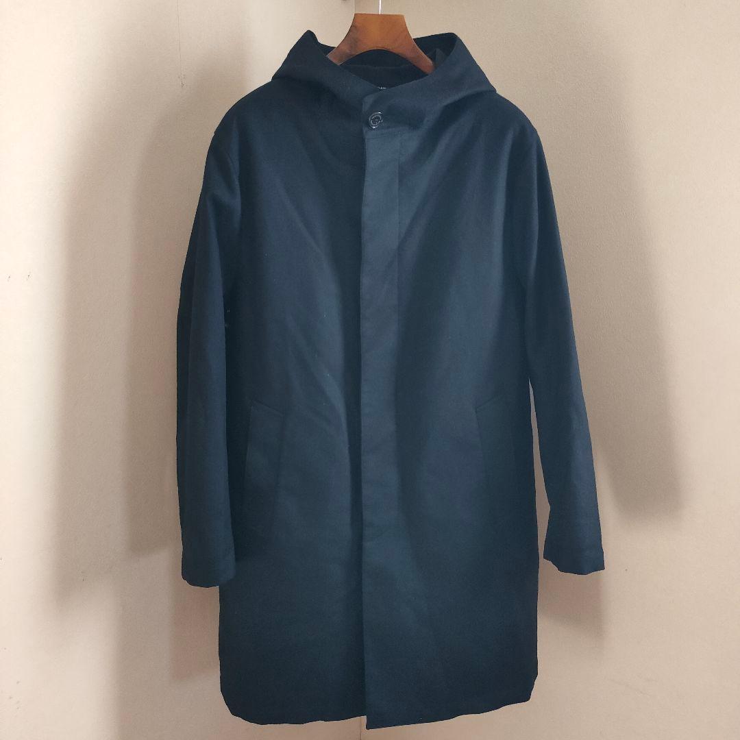 トラディショナルウェザーウェア フーデッドコート ネイビー 44 ライナー付き