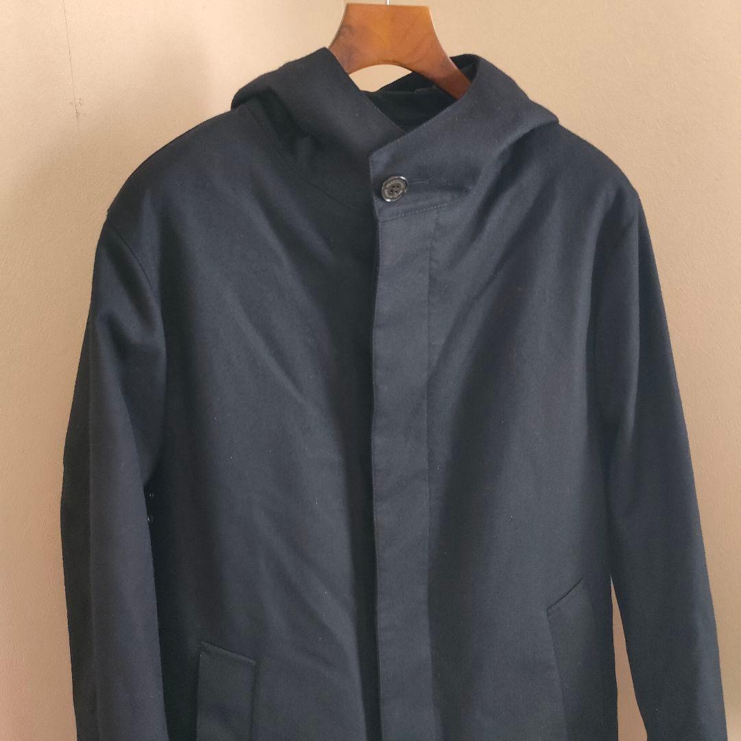 トラディショナルウェザーウェア フーデッドコート ネイビー 44 ライナー付き