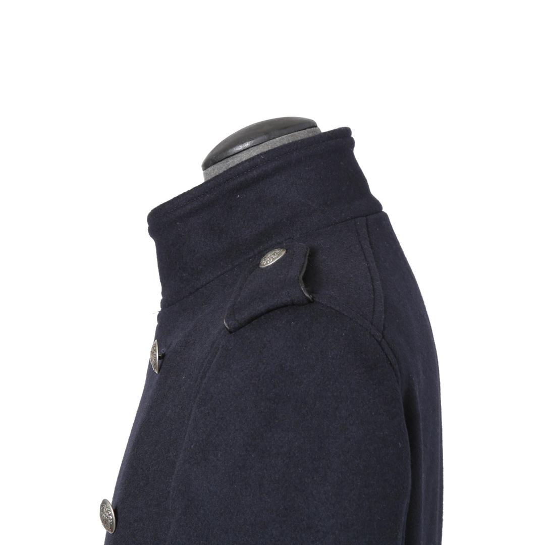 DIESEL ブラックゴールド ウール ナポレオンコート コンチョボタン