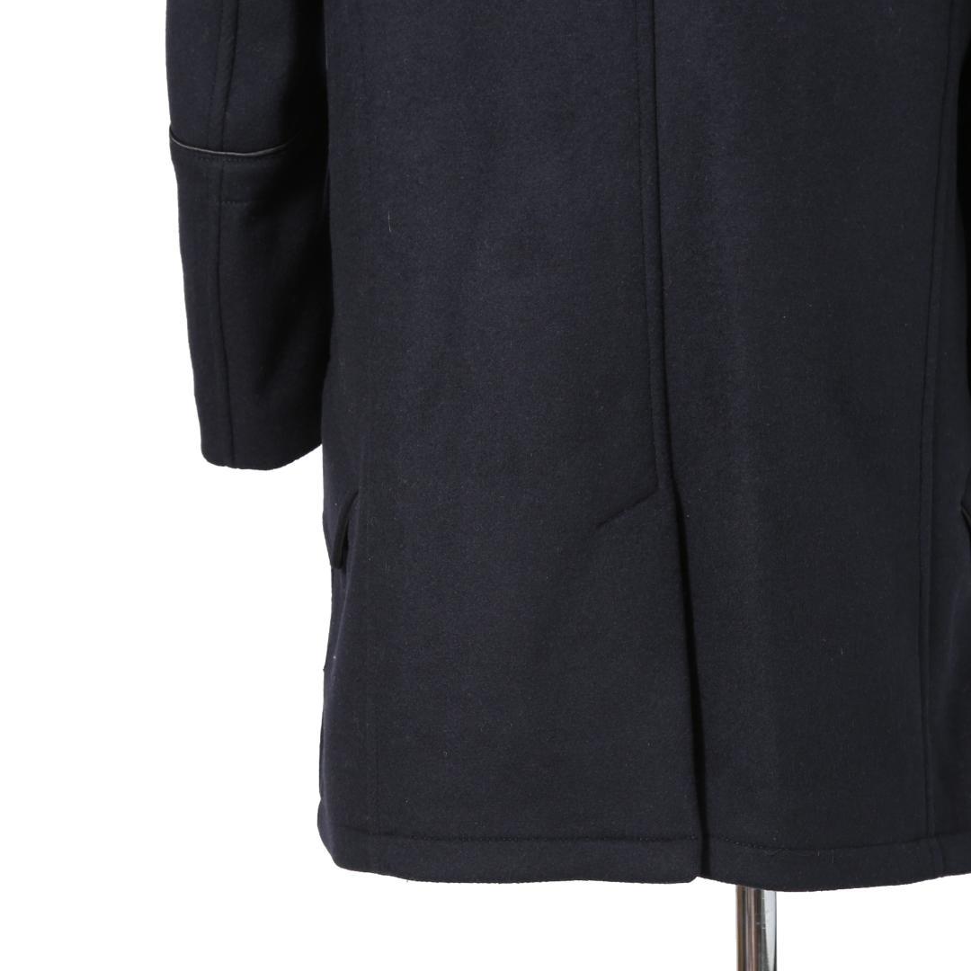 DIESEL ブラックゴールド ウール ナポレオンコート コンチョボタン