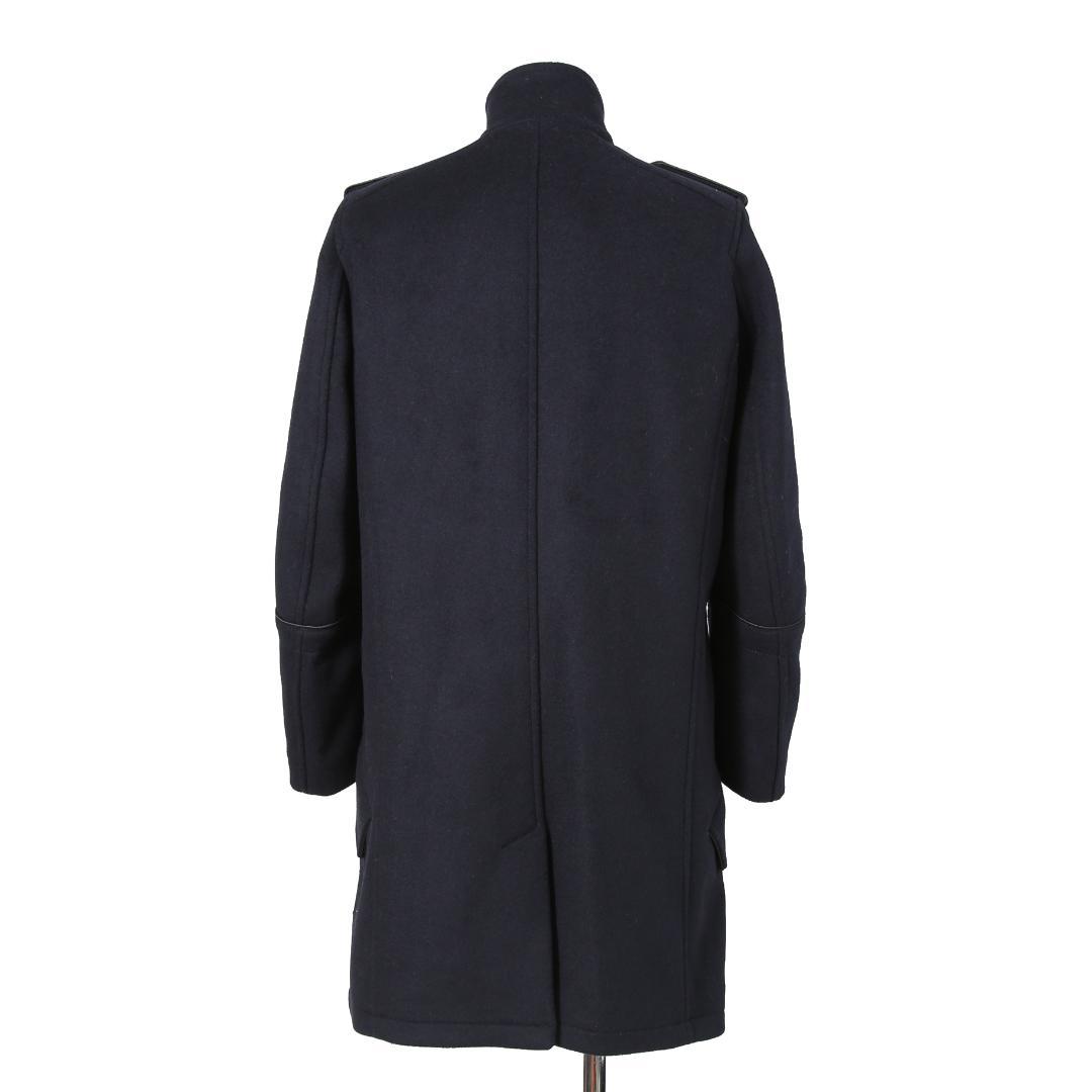 DIESEL ブラックゴールド ウール ナポレオンコート コンチョボタン