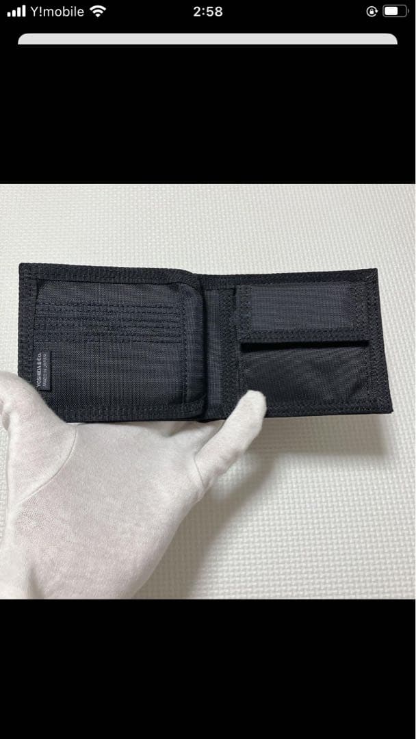 未使用　PORTERポーター　HEAT ヒート　二つ折り財布　ブラック　黒