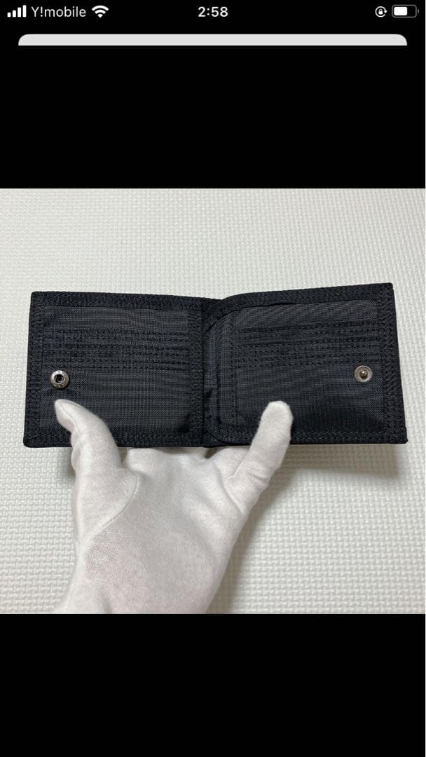 未使用　PORTERポーター　HEAT ヒート　二つ折り財布　ブラック　黒