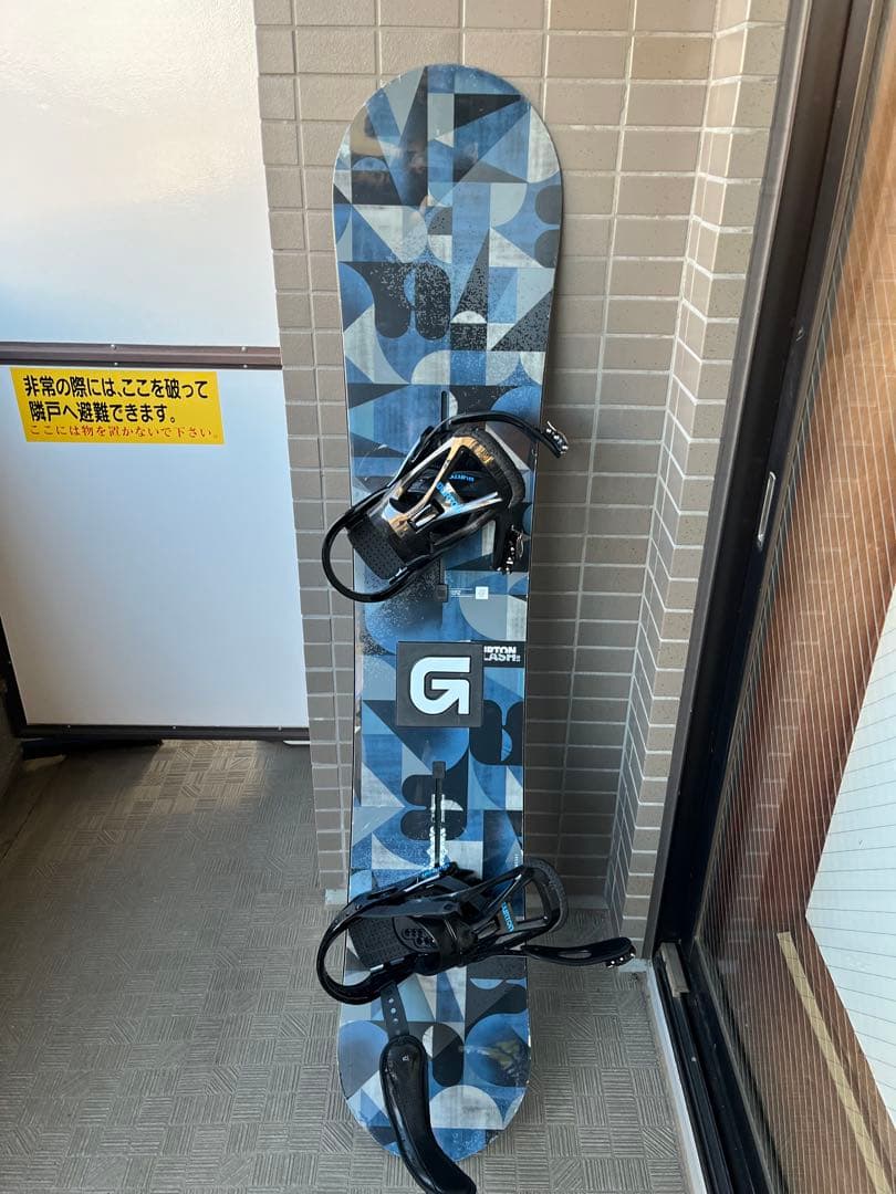 BURTON スノーボード 幾何学模様/シンプルロゴ