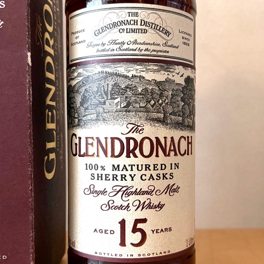 グレンドロナック 15年 40％ 1000ml GLENDRONACH 旧ラベル