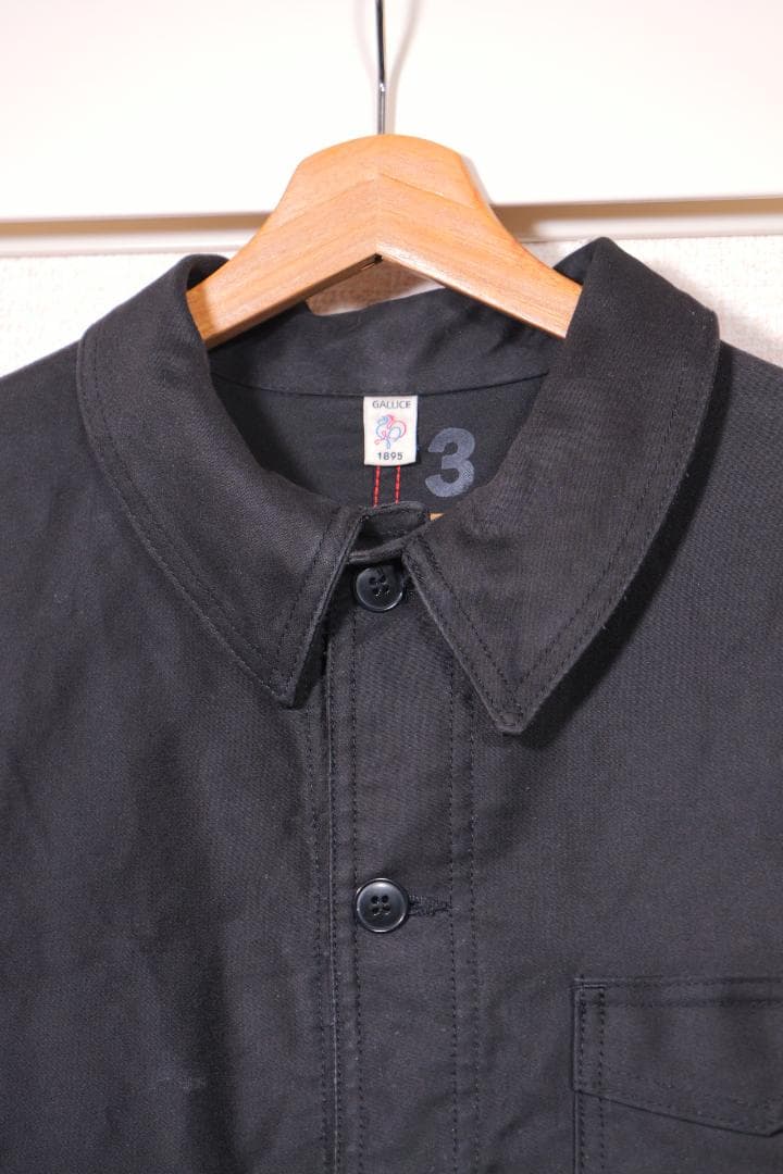 LE TRAVAILLEUR GALLICE　モールスキンカバーオール　ブラック