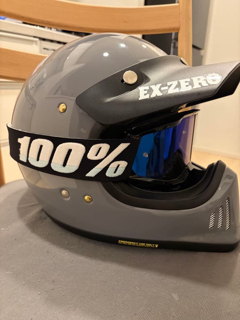SHOEI EX-ZERO グレー Lサイズ ジェットヘルメット [美品]