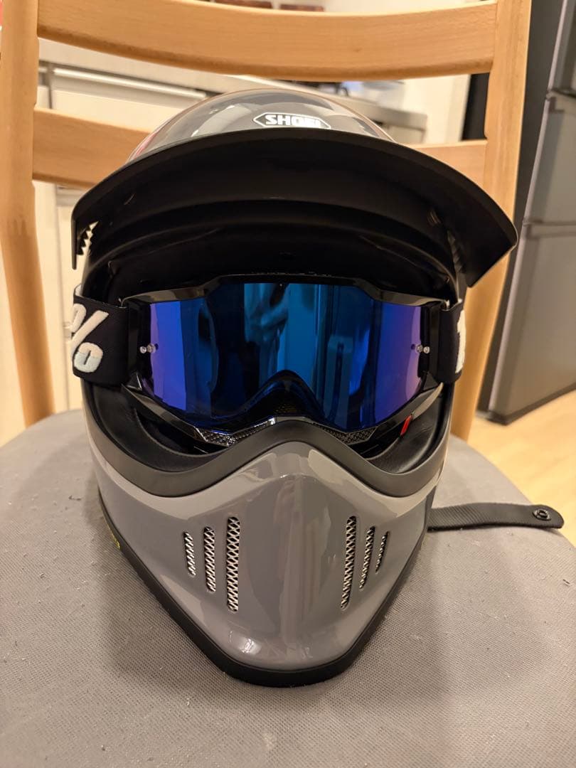 SHOEI EX-ZERO グレー Lサイズ ジェットヘルメット [美品]