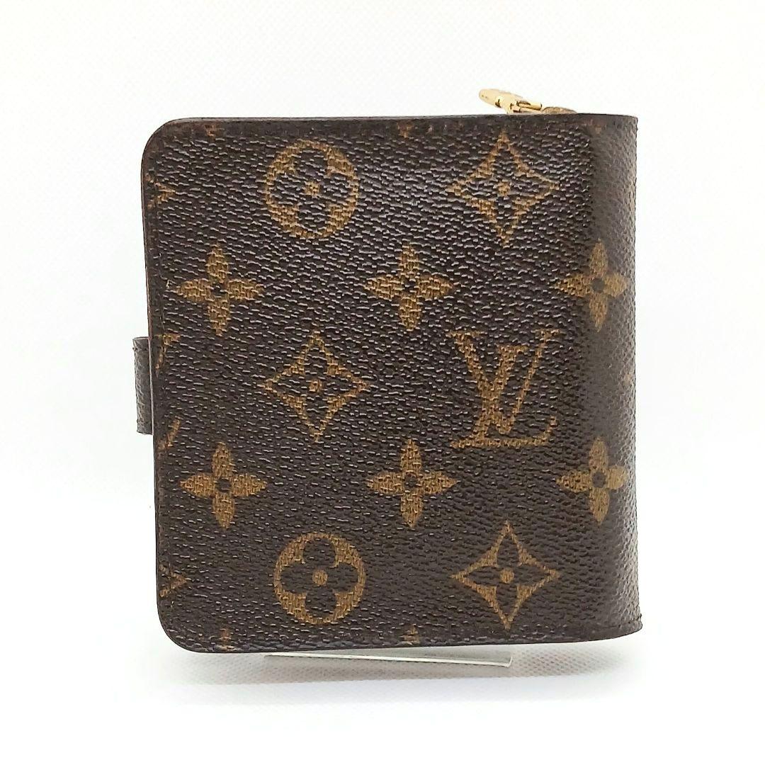 ★美品★ルイヴィトン★モノグラム コンパクトジップ 二つ折り財布★男女兼用★