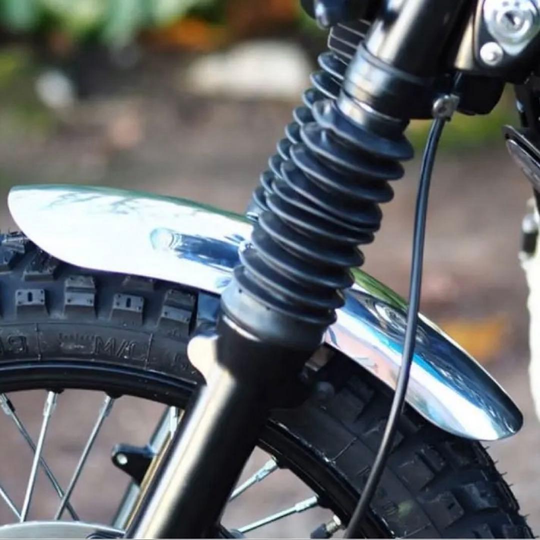 モートーン フロントフェンダー SHORTY アルミ ポリッシュ ショート