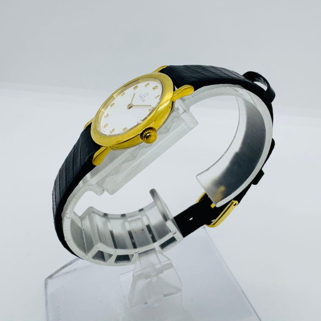 ✨OMEGA✨オメガ✨DeVille✨ゴールド✨ホワイト文字盤✨腕時計✨