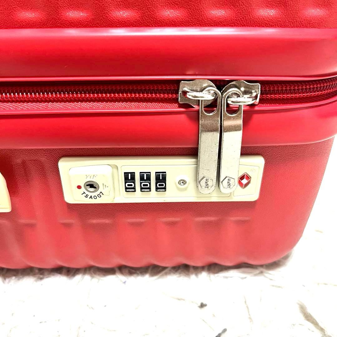 美品 ace HaNT エース ハント スーツケース アネモネレッド 47L