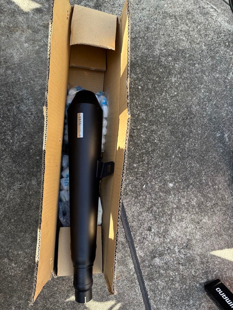 未使用 マットブラック マフラー