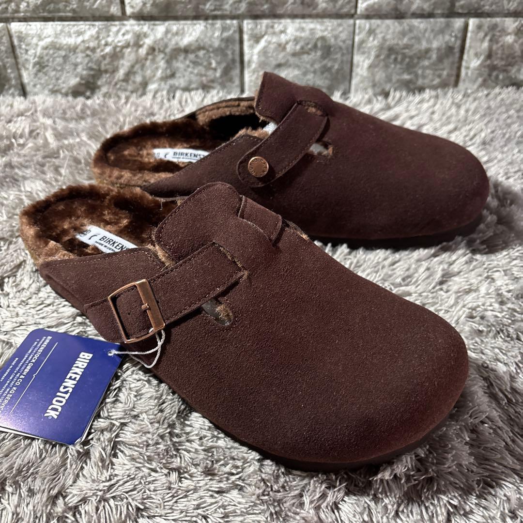 新品❣️BIRKENSTOCKビルケンシュトック ボストン 内ボア 茶 箱タグ付✨