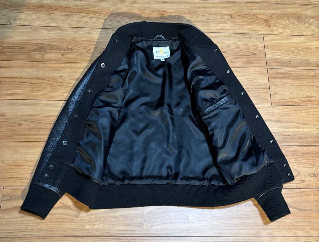 ☆*☆様 GB SPORTS レザースタジャン オールブラックUSA製 ゴールデ