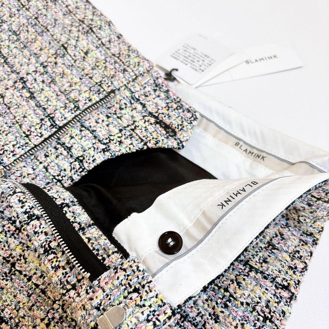 新品未使用☆BLAMINK ミックスツイード ショートパンツ 定価¥12万
