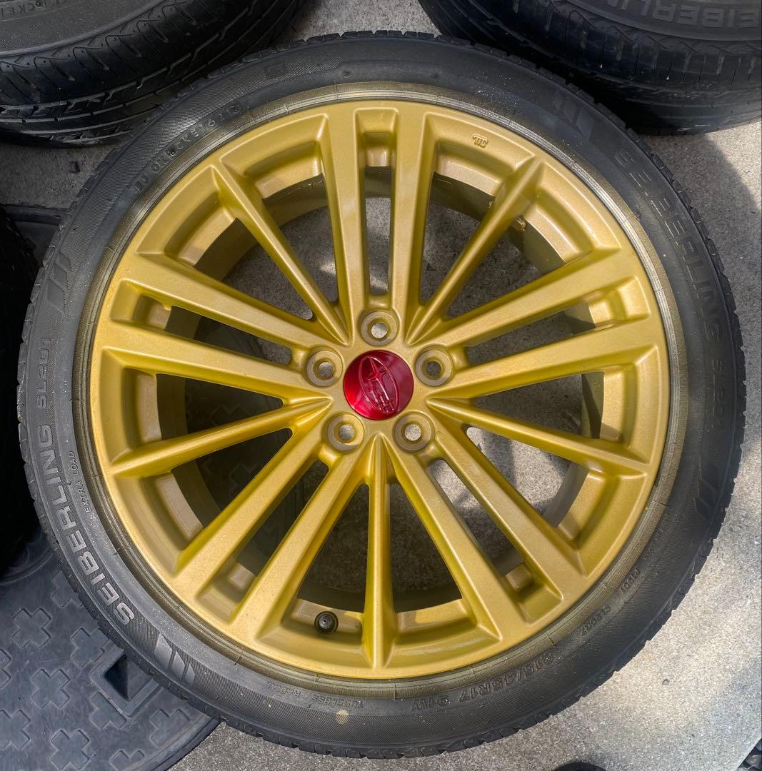 ①TTosh_T〈綺麗〉インプレッサ　純正ゴールドホ