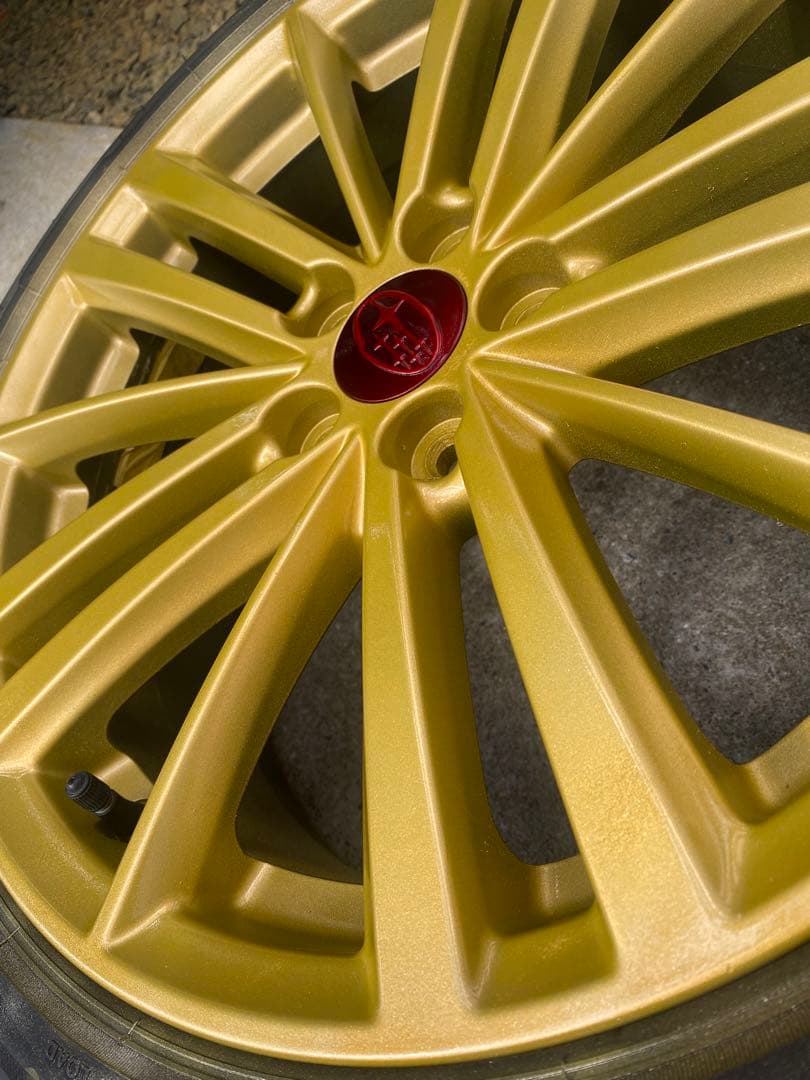 ①TTosh_T〈綺麗〉インプレッサ　純正ゴールドホ