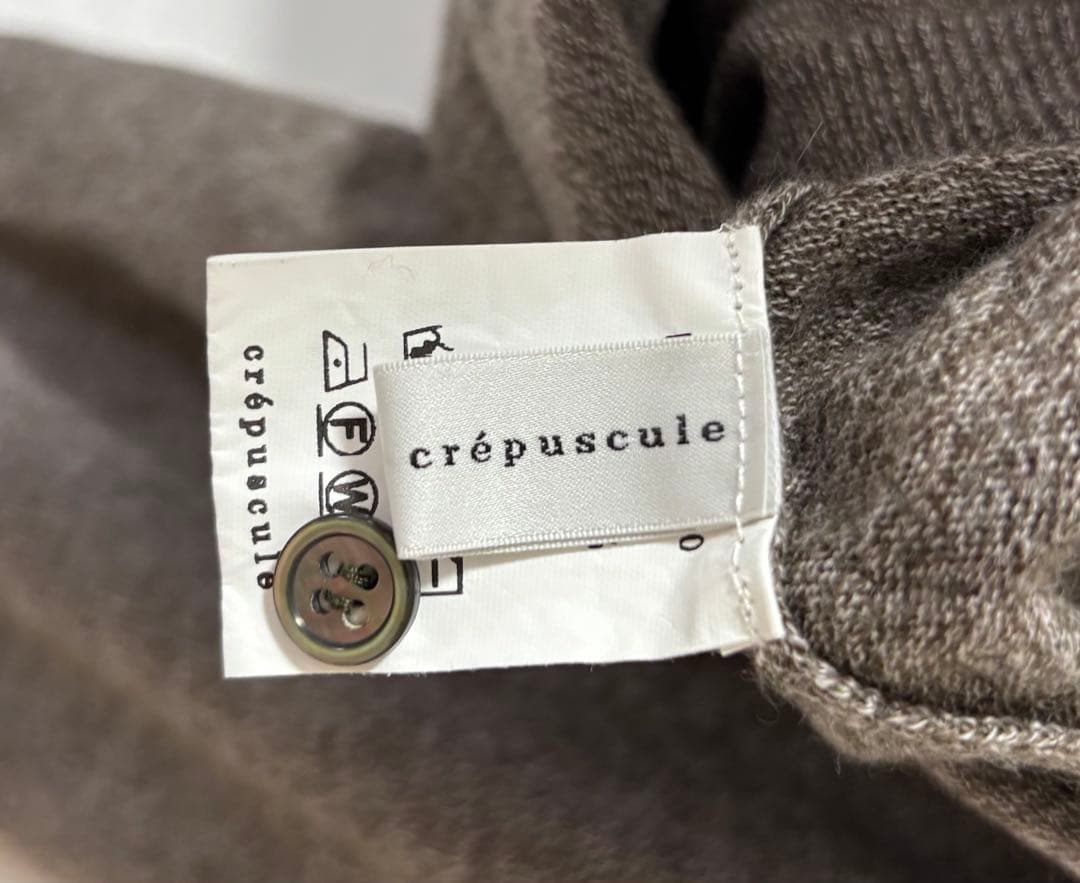 クレプスキュール ハイゲージ長袖ニットポロ　AURALEE COMOLI