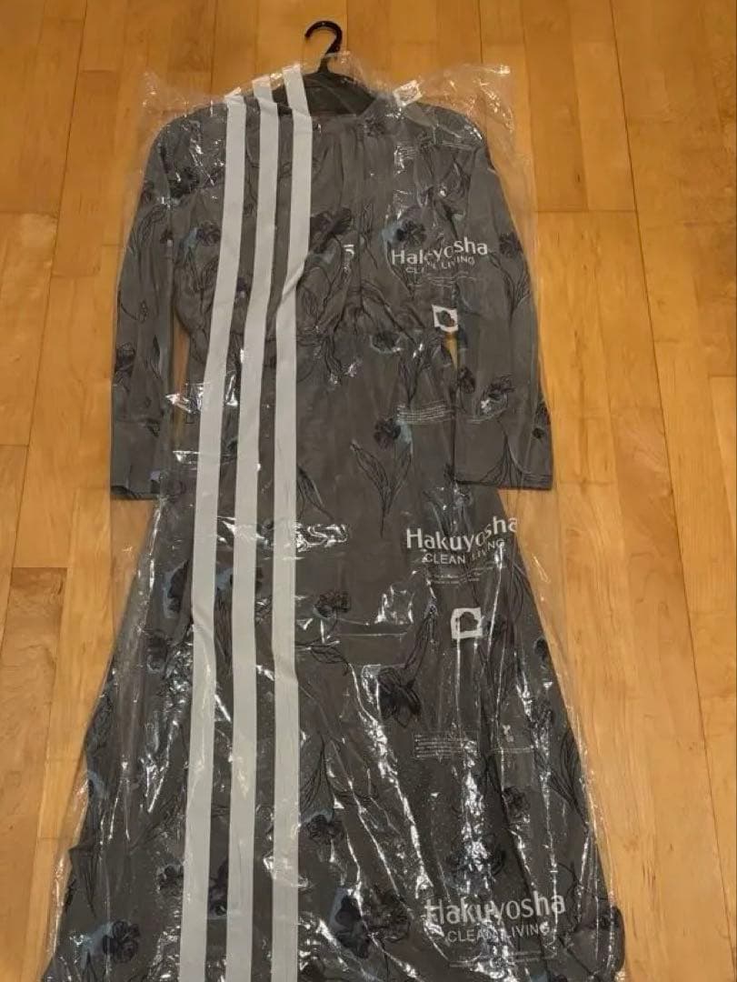 エポカ　グレー 花柄 ワンピース サイズ40