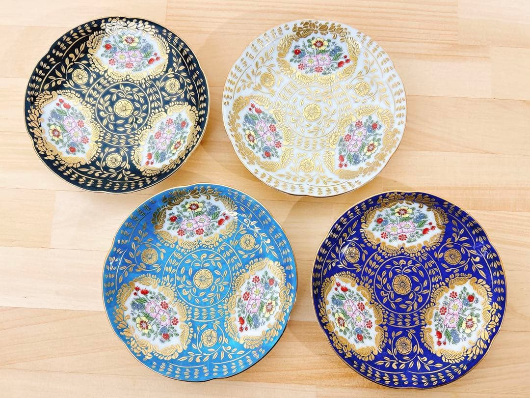 有田焼　幸楽窯　ベルサイユシリーズ小皿　4点セット