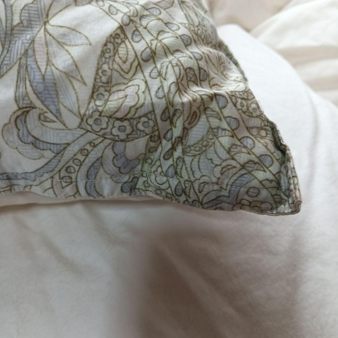 れ*ゆ様 高品質 希少 手摘みホワイトグース 羽毛 西川 掛け布団 花柄 ハンガ