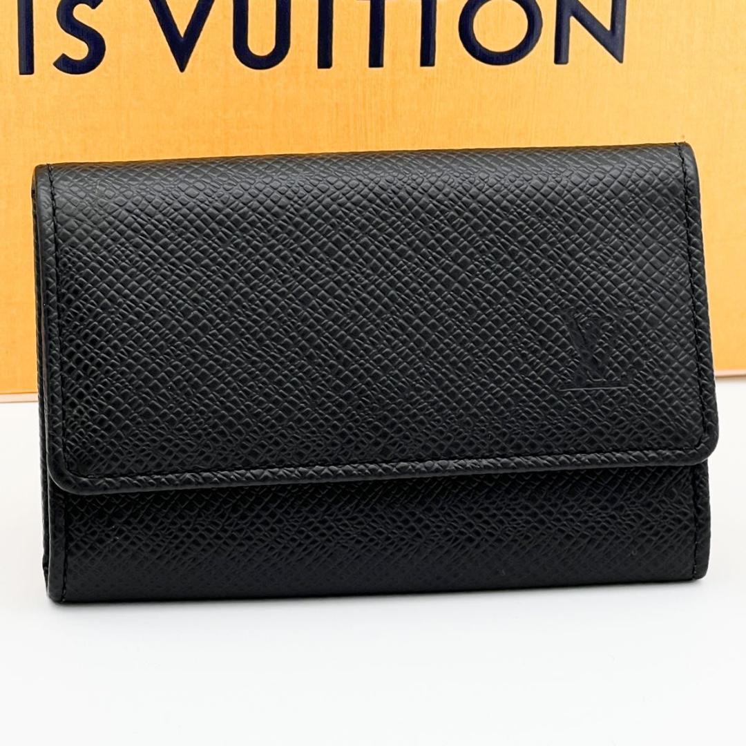 使用わずか❣ヴィトン タイガ ミュルティクレ6 キーケース 黒 M30532