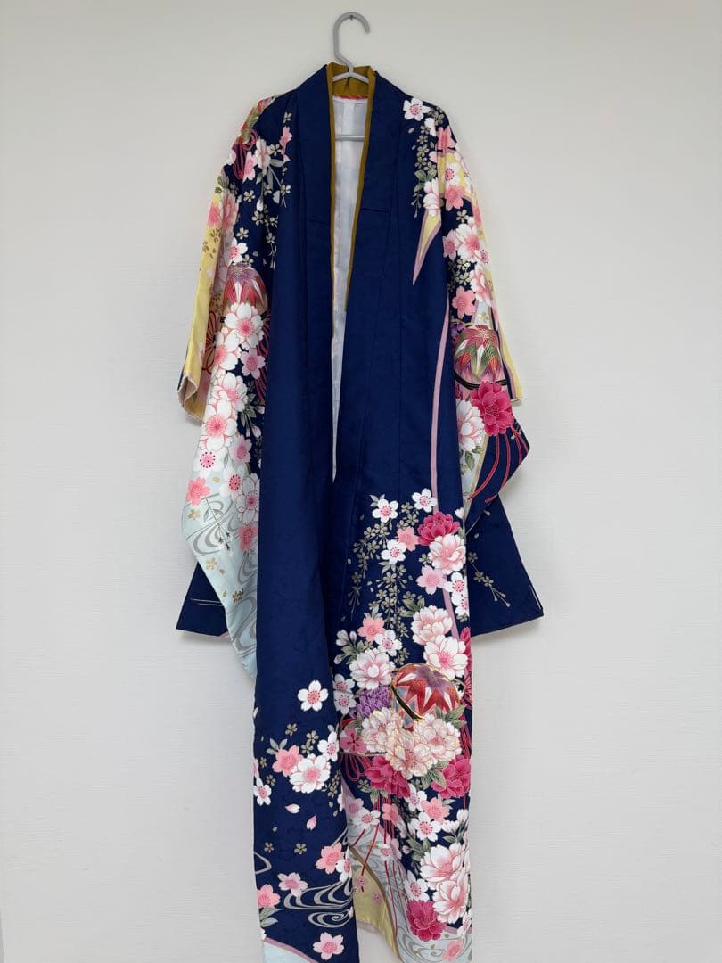 七五三 着物 式部浪漫 はこせこセット 作り帯 本田望結 紺 セット 七歳