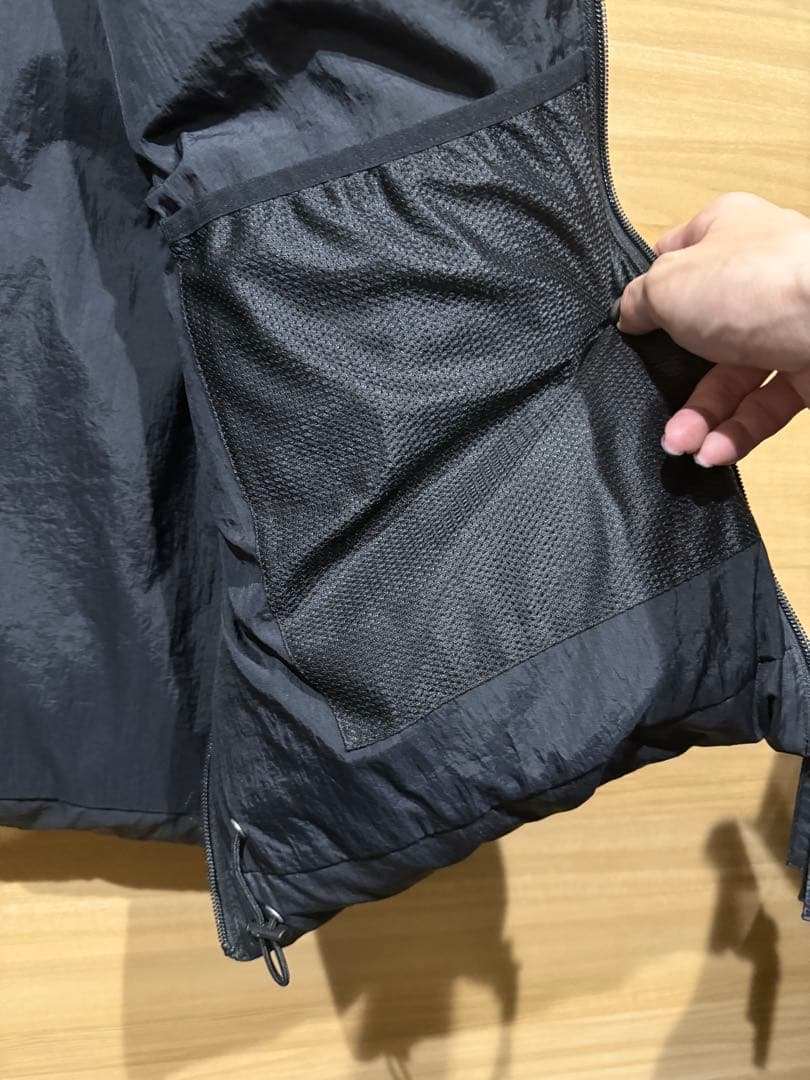 FEAT ダウンベスト ブラック サイズ2 BIRD 黒 定価¥36,300