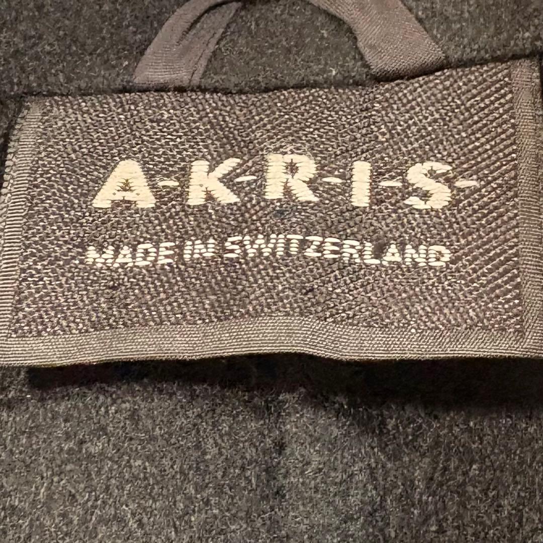 美品✨アクリス　カシミヤ100% リバー チェスター コート ダブル　ブラック