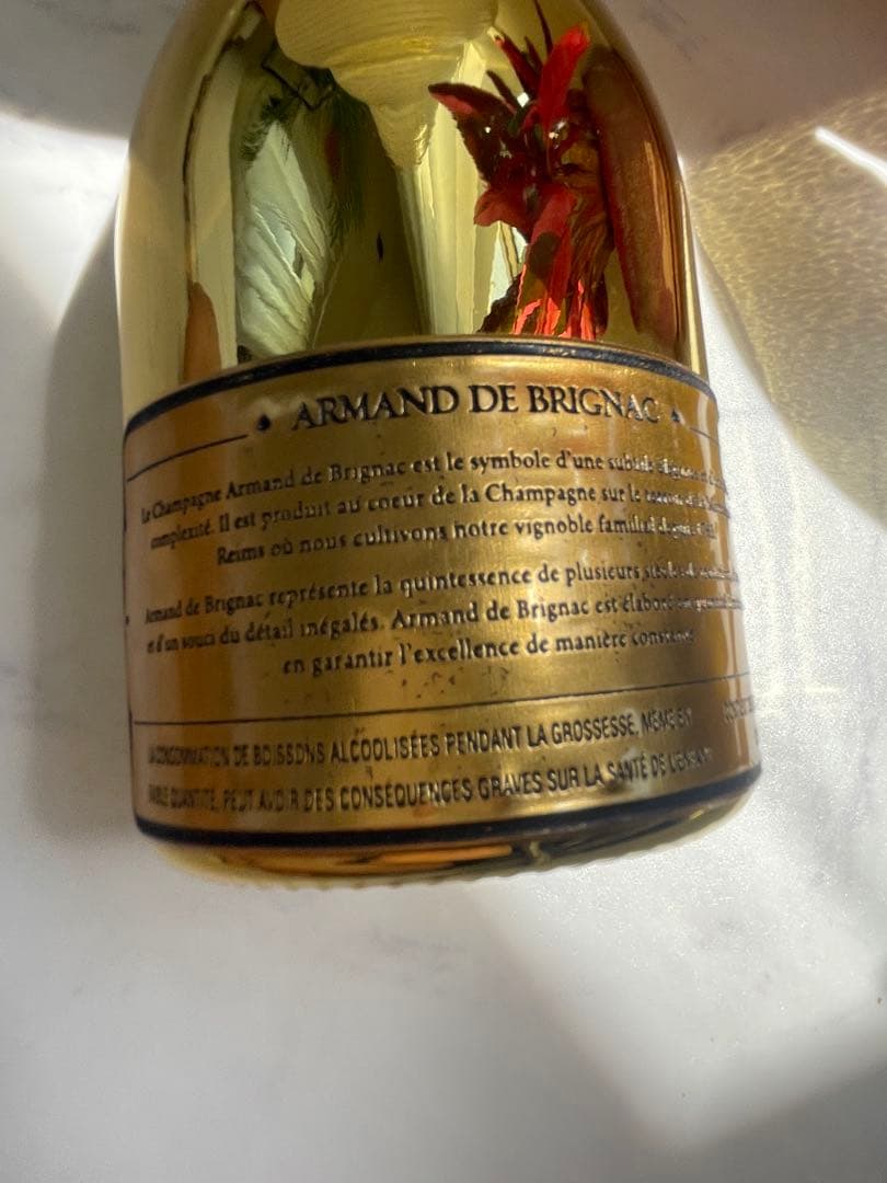 新品未開封　Armand de Brignac ゴールドシャンパン 750ml