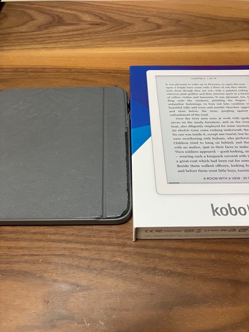 kobo libra 2 電子書籍リーダー 本体 ホワイト + グレーカバー