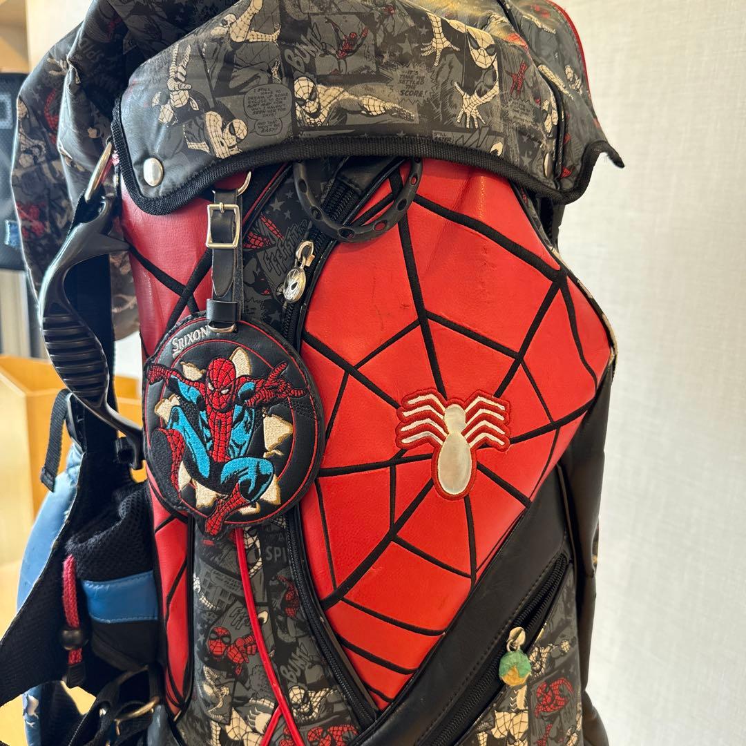 希少限定 ダンロップマーベル スリクソンスパイダーマン スタンドキャディーバッグ