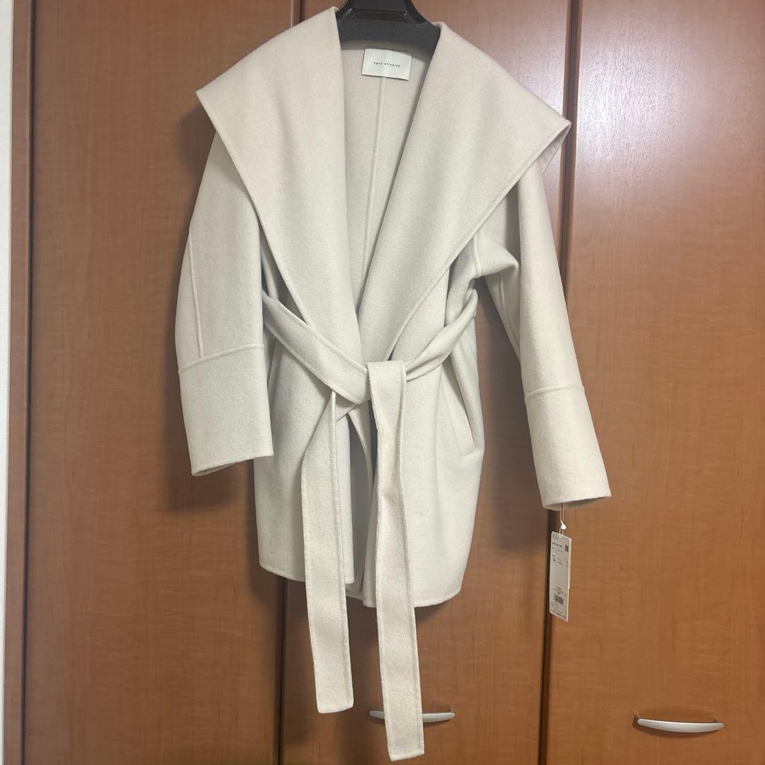 【新品タグ付き】NANO universe リバーショールミディコート