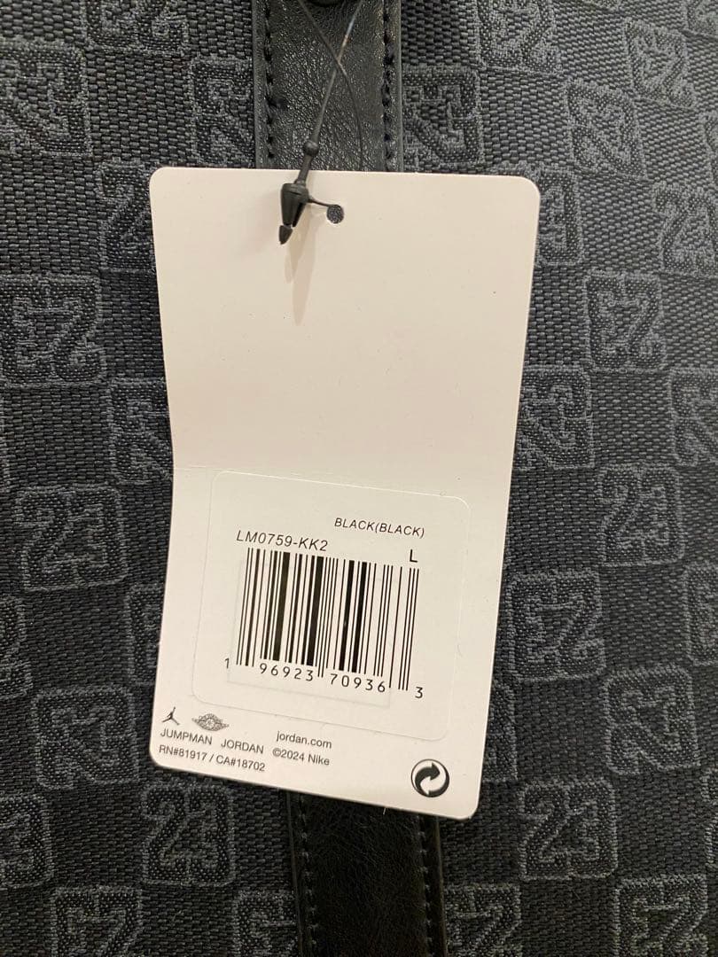 NIKE (ナイキ) JORDAN モノグラム ダッフルバッグ　40L