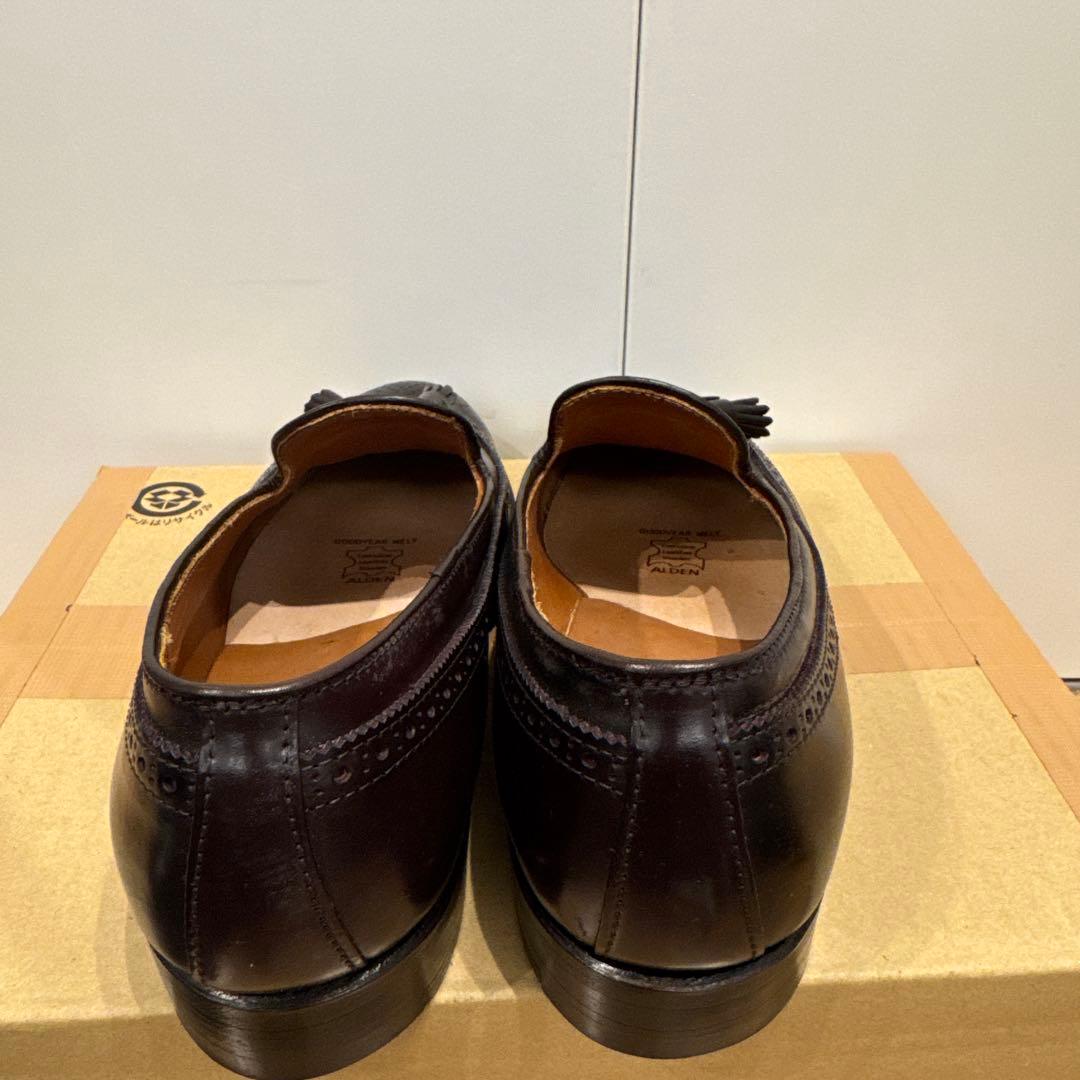 p*s様 新品オールデン タッセルローファー 9D ロングウイング　バーガンディ