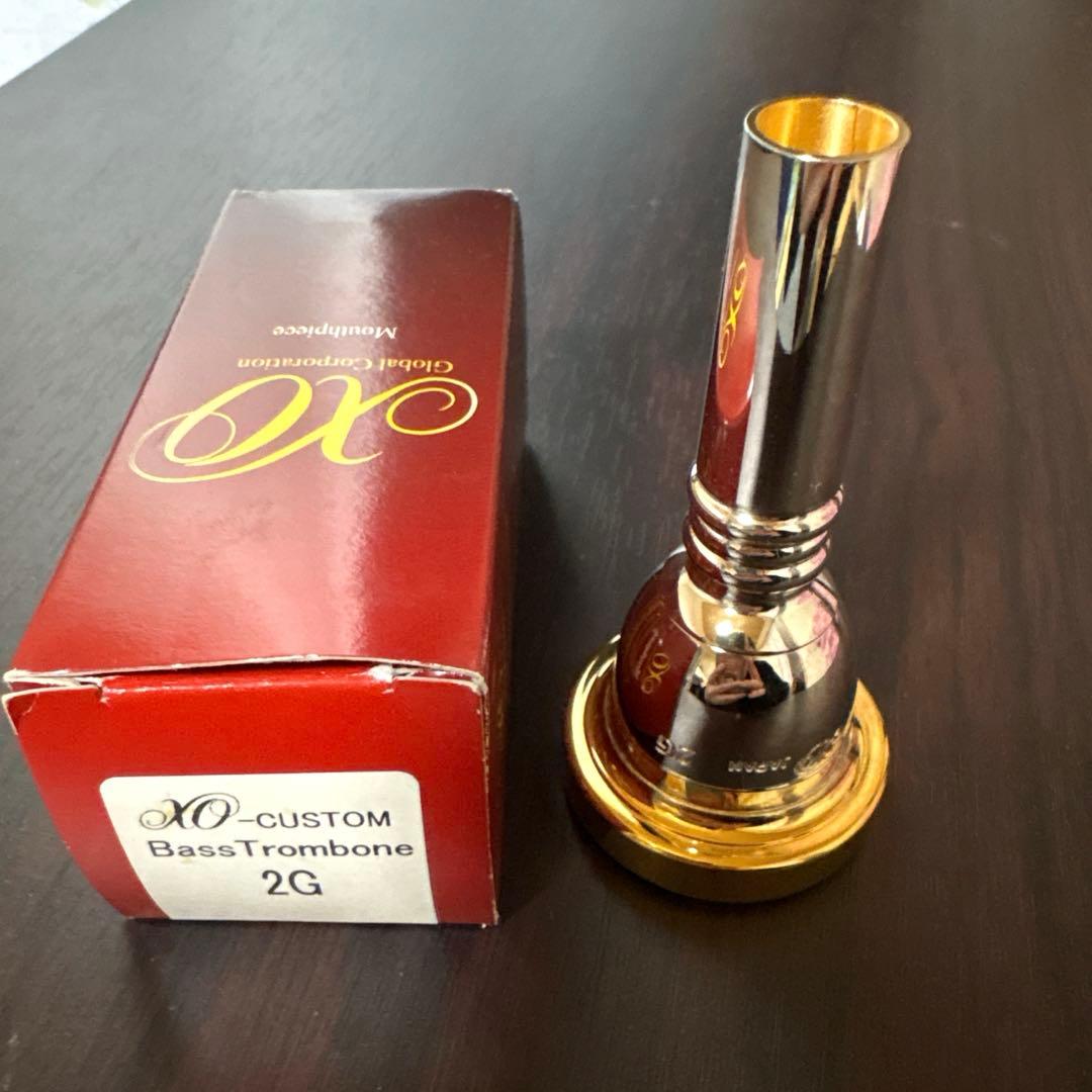 【未使用】XO-CUSTOM バストロンボーンマウスピース 2G(太管)
