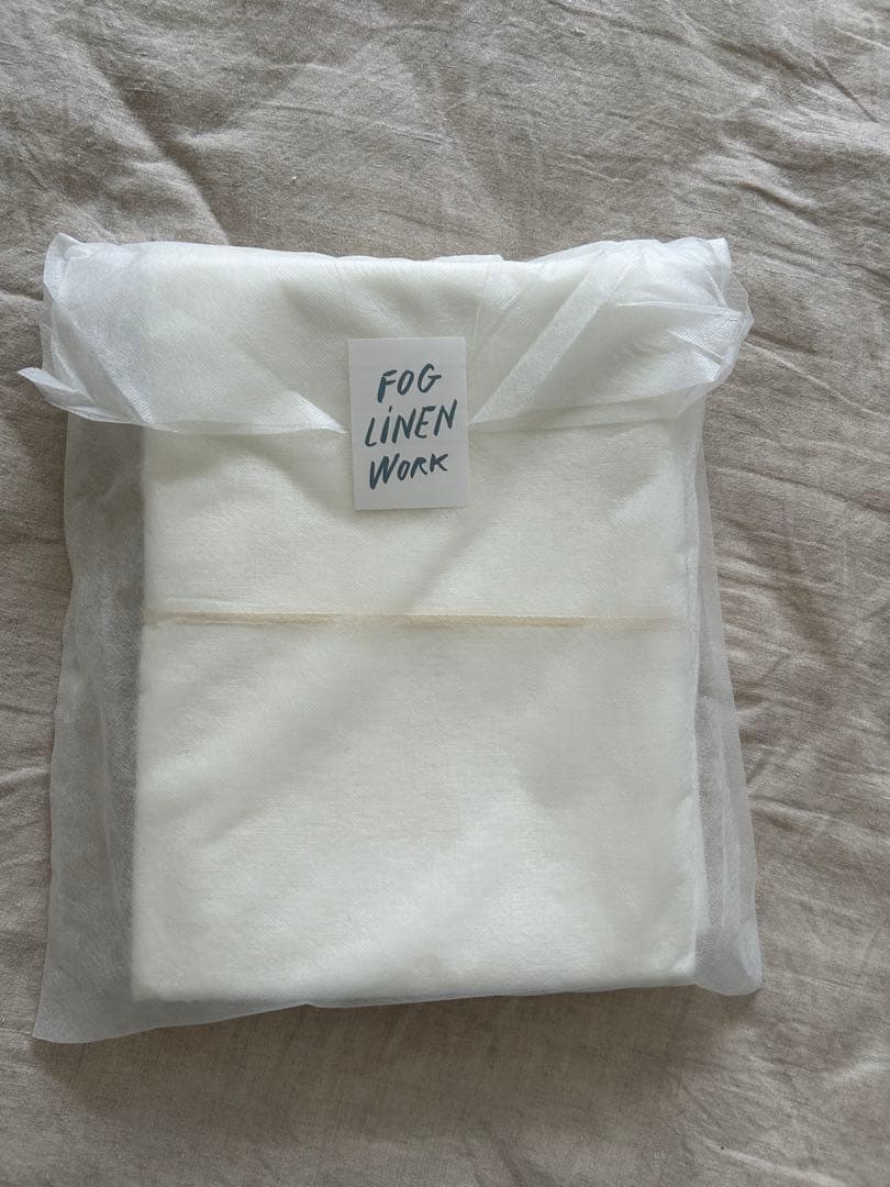 FOG LINEN WORK リネンフラットシーツ　シングル ホワイト2枚セット