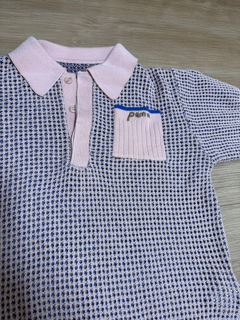 PAMM ポロシャツ 後ろ姿の寛大なインテリアメッシュポロ ピンク