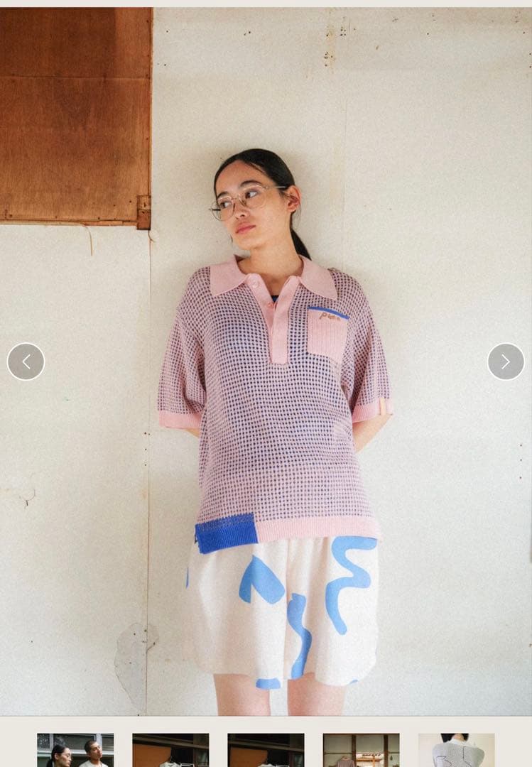 PAMM ポロシャツ 後ろ姿の寛大なインテリアメッシュポロ ピンク