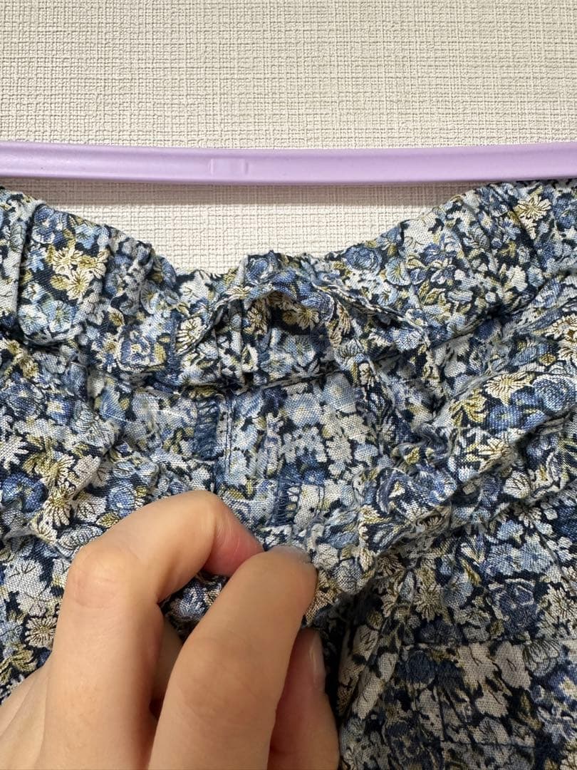 シクラメンnest robe リネンリバティフリルパンツ