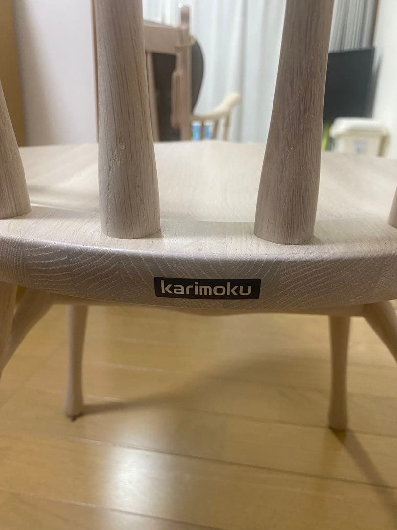 カリモク家具 ダイニングチェア4脚セット CF50 ウィンザーチェア