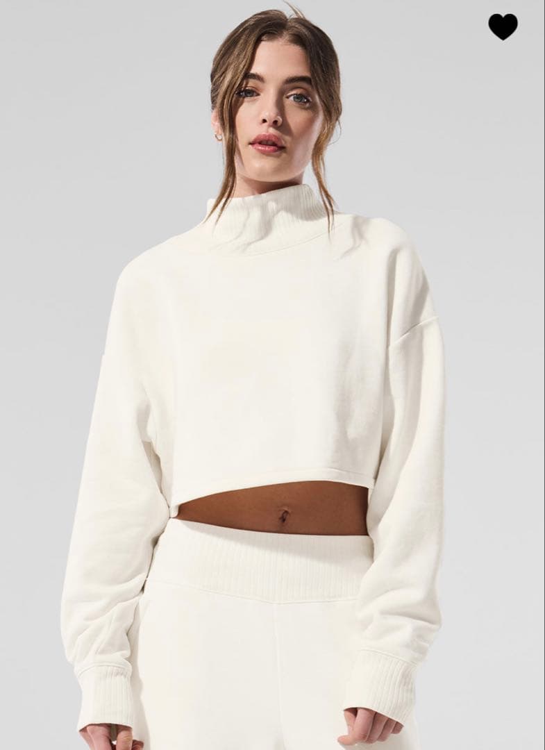 alo yoga スウェット 正規品 ホワイト 新品未使用 日本サイズS相当