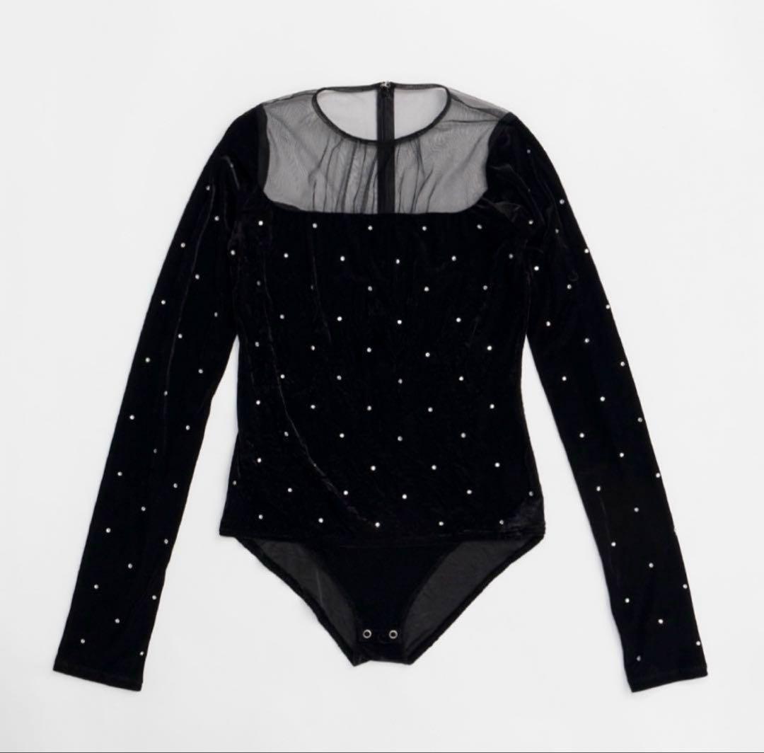 prankproject プランクプロジェクト　ベロアボディースーツカットソー