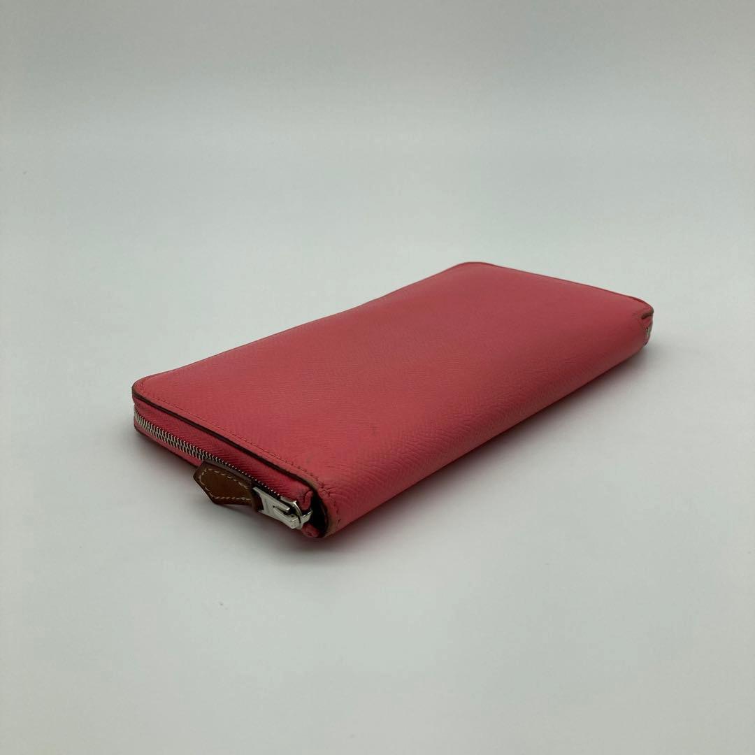 エルメス HERMÈS シルクイン 長財布 ピンク×マルチカラー 箱付き