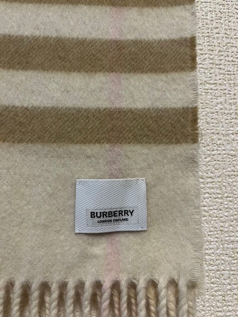 BURBERRY　バーバリー　マフラー　カシミア100％　リバーシブル