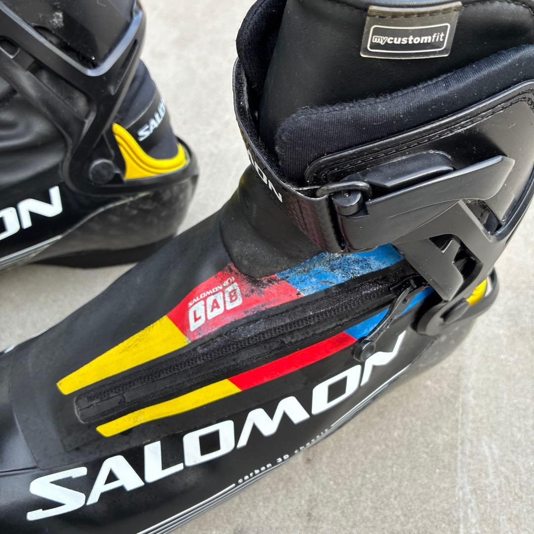 SALOMON スキー用ブーツ ブラック/イエロー