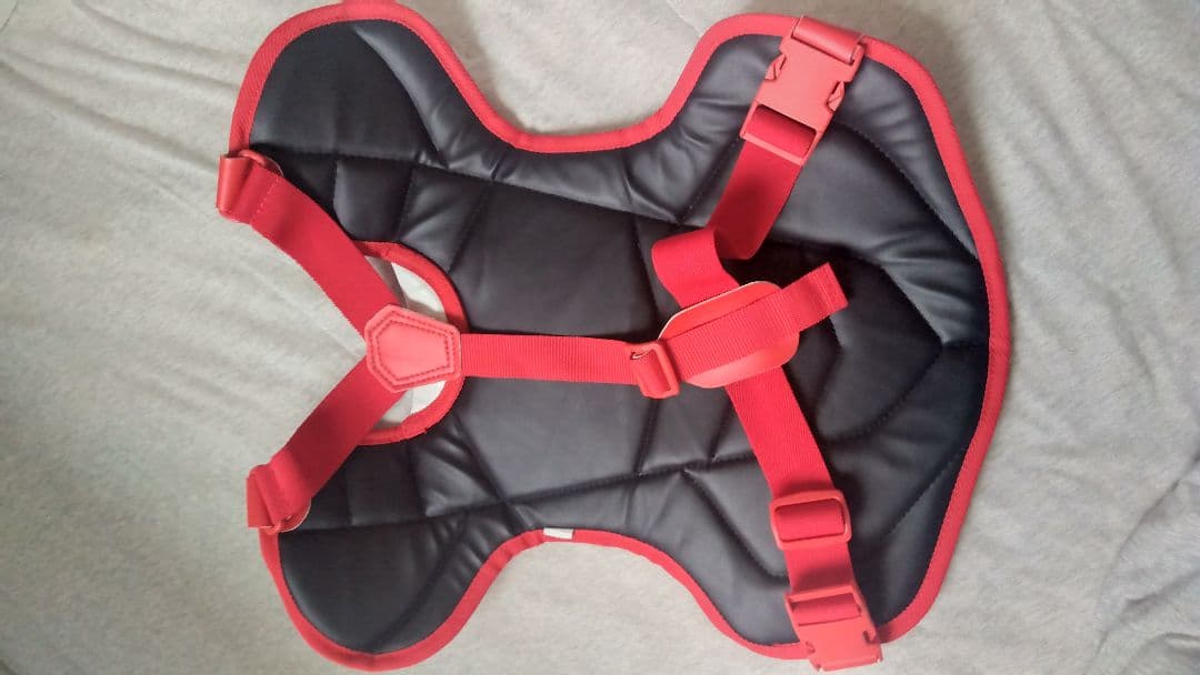 スラッガー キャッチャー用プロテクター ネイビー/レッド